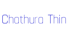 Chathura Thin шрифт